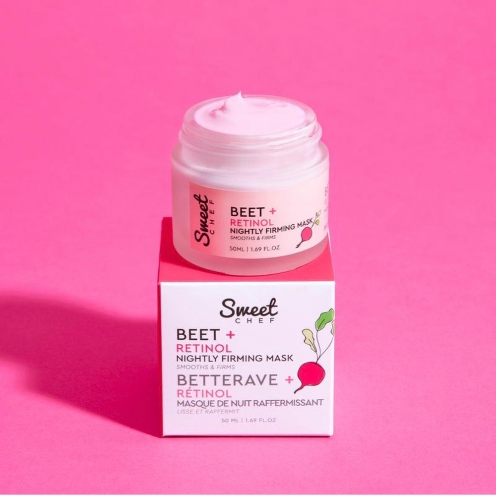 BNIB Sweet Chef Beet + Retinol Nightly Firming Mask 50mL